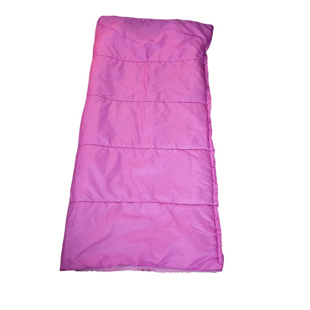 Hello Kitty Sanrio Sleeping Bag 56 X 28 Pink Polka Dot Trim 2014 Sleepover Campi - Picture 3 of 8